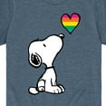 thumbnail image 3 of Peanuts - Snoopy Rainbow Heart - Toddler & Youth Short Sleeve Graphic T-Shirt, 3 of 6