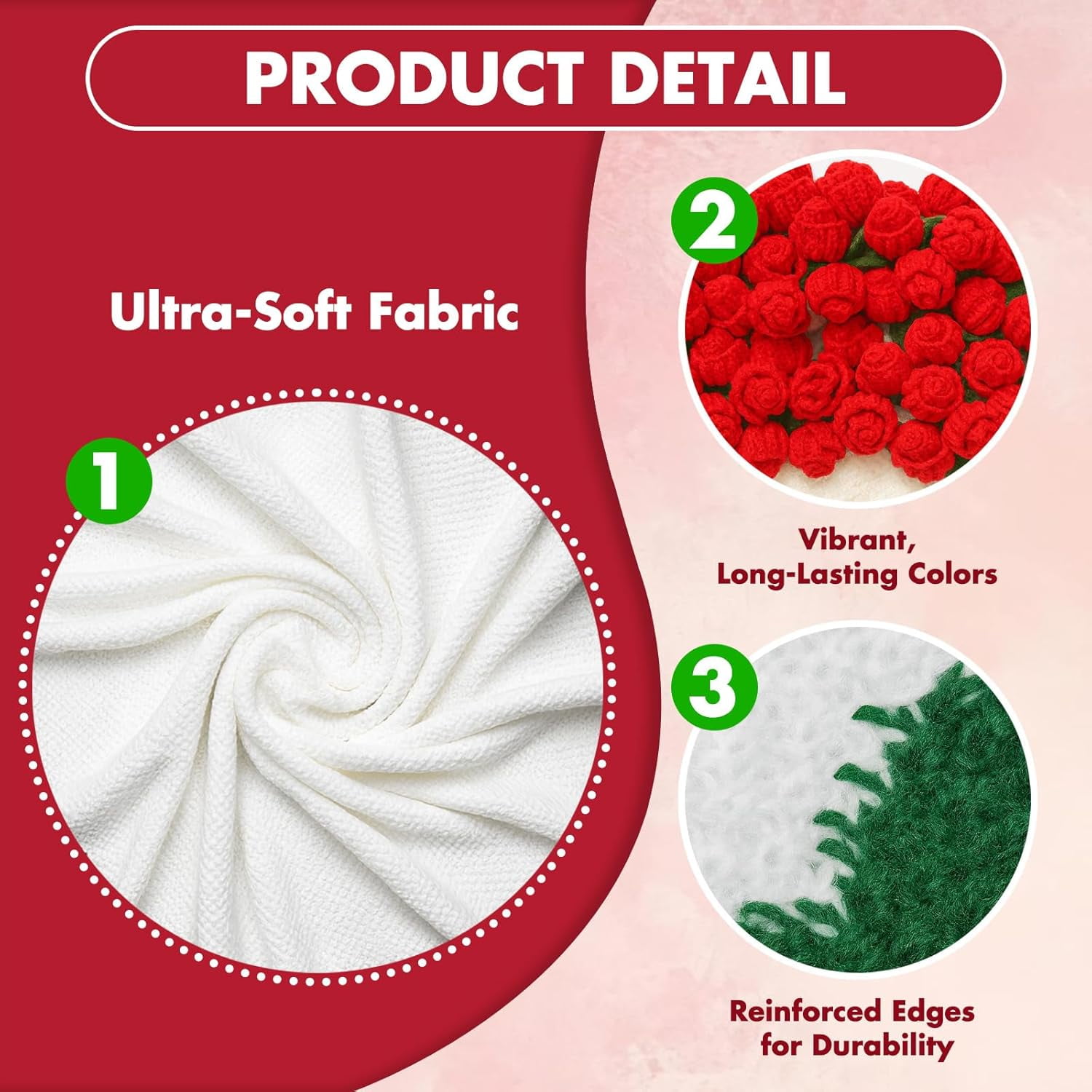 Finished Crochet Rose Bouquet Blanket,Cozy Knitted Bed Throw Blankets for Women,Mom,Sister,Girlfriend,Wife,Gifts for Birthday Wedding Christmas Home Decor