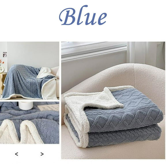 AZXY 60x80 Blankets and Throws Clearance,Bed Blankets Queen,Soft Fuzzy Blanket,Cozy Blue Throw Blanket for Sofa Couch
