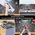 thumbnail image 5 of 1 2D/flat stove cover protection pad, silver-brown crystal butterfly decorative tree pattern design, 28.3x20.5 inches (72×52cm), easy to clean, perfectly suitable for any kitchen, washing machine, dr, 5 of 9