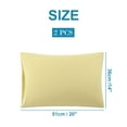 thumbnail image 6 of PiccoCasa 2 Packs Microfiber Pillowcases with Envelope Closure, Queen Light Tan, 6 of 8