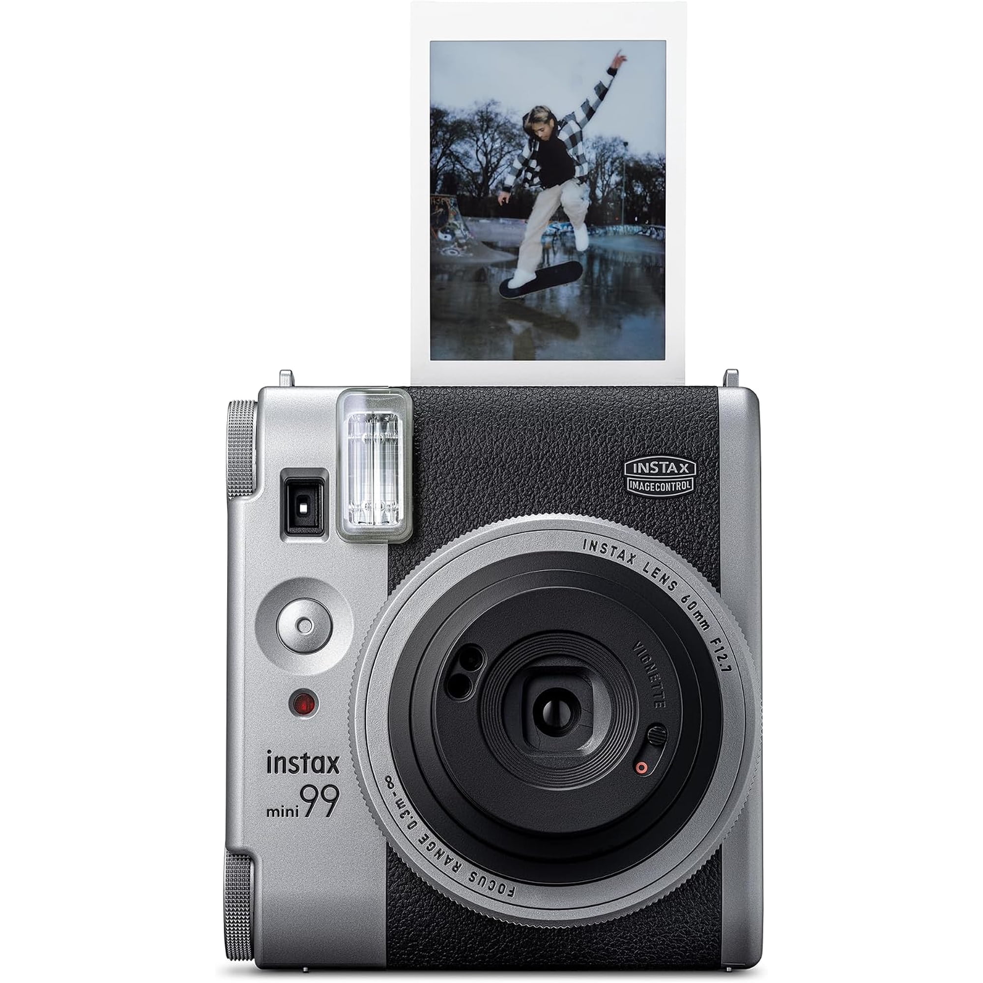 FUJIFILM Instax Mini 99 Instant Film Camera - Silver | Analog Film Photography | Creative Shooting Modes