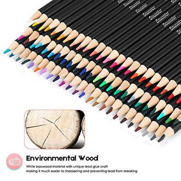 Premium 72 Color Pencils, Soft Core Coloring Set, Art Craft Supplies Gift  for Beginners, Adults and Kids, Norberg and Linden
