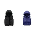 thumbnail image 1 of (2-Pack) Rinsvye Kids Lightweight Hooded Vest 2025 New Winter Warm Quilted Sleeveless Jacket For School Layering Easy To Comfortable Everyday Wear, 1 of 3