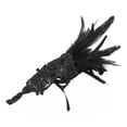 thumbnail image 1 of Guantes Largos De Encaje De Plumas Sintéticas Negras Para, 1 of 8