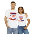 thumbnail image 7 of DJH Apparel | Virginia: I LOVE MY TEAM Sports  Athletic Unisex T-shirt, 7 of 7