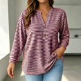 thumbnail image 2 of BOOMNY Women's Long Sleeve Tshirts Crew Neck Plus Size T-Shirt Loose Fall Tee Tops for Women, 2 of 5