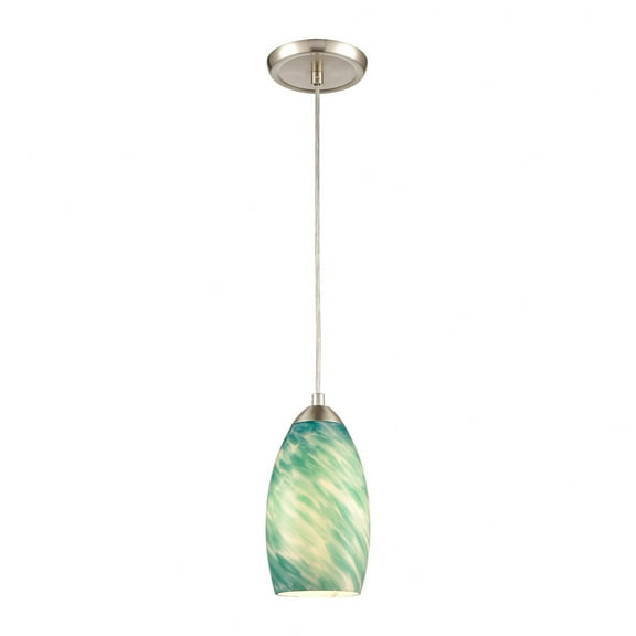 Elk Home 5-Inch Wide Evening Sky Pendant, Contemporary, Satin Nickel