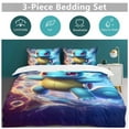 thumbnail image 5 of Squirtle 3-Piece Bedding Set (1 Duvet Cover + 2 Pillow Shams) Soft And Skin-friendly Breathable And Dry Bedding for A Comfortable Night's Sleep Twin Size (86"x70"), 5 of 8