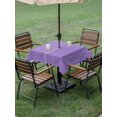 thumbnail image 5 of Square Outdoor Tablecloth with Umbrella Hole Lavender Burlap Texture Outside Table Cloth Waterproof Patio Table Cover Farmhouse Vintage Lavender Zipper Tablecloths for Picnic Party Camping 60x60 Inch, 5 of 8