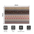 thumbnail image 5 of Black Boho Oriental Flowers and Paisleys Pattern Door Rugs,Washable Non Slip Door Mats Indoor,Decorative Door Mats,Entry Mat Indoor for Entrance,Bedroom,Kitchen,Bathroom,16"x24", 5 of 6