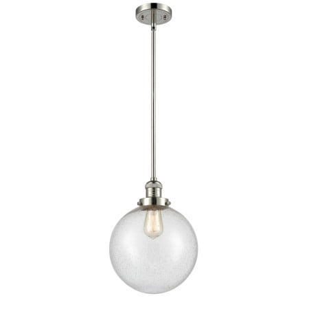 

Innovations Lighting 201S X-Large Beacon X-Large Beacon 10 Wide Mini Pendant - Nickel