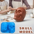 thumbnail image 6 of Diceymbol Large Skull Cake Pan 12.6" Food Grade Silicone Baking Mold for Halloween & Birthday Cakes, Oven/Dishwasher Safe with Easy Release Design, 6 of 6