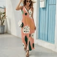 thumbnail image 6 of Leopard Print Pattern Sleeveless Dress Woman Fashion Long Dresses Women's Summer Suit Dress 2025, 6 of 7