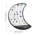 thumbnail image 3 of Etsjal 32 Types de Cristaux Naturels en Forme de Lune Ensemble Cadeau Enseignement Cristaux de Roche, 3 of 9