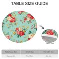 thumbnail image 6 of Pioneer Flower Floral Print Pattern Round Fitted Tablecloth with Elastic Edge,Dining Table Cover Waterproof,Outdoor Round Tablecloth for Camping,Dining,Indoor and Outdoor, 6 of 7