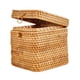 thumbnail image 5 of Cubierta de caja de pañuelos de mimbre, organizador vintage de servilletero, caja de pañuelos cuadrada cubierta con dispensador de papel en rollo,, 5 of 9
