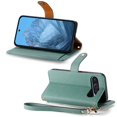 thumbnail image 3 of HLONK Wallet Case Compatible for  Pixel 9 / 9 Pro Fold Case with Card Slots Strap & Kickstand Leather with Zipper Shockproof Slim Cover Phone Case for  Pixel 9 / 9 Pro Fold Wallet Case Gr, 3 of 10