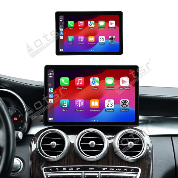 Aotsr 11.9 inch Car Radio With Android 13 Screen Automotive Multimedia For Mercedes-Benz C/GLC 2015-2018 GPS Navi Upgrade Head Unit