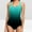 Green, variant on Itsame Womens One-Piece Swimsuit, Plus Size Gradient Athletic Training Surfing Suit Dark Blue S-XXXL