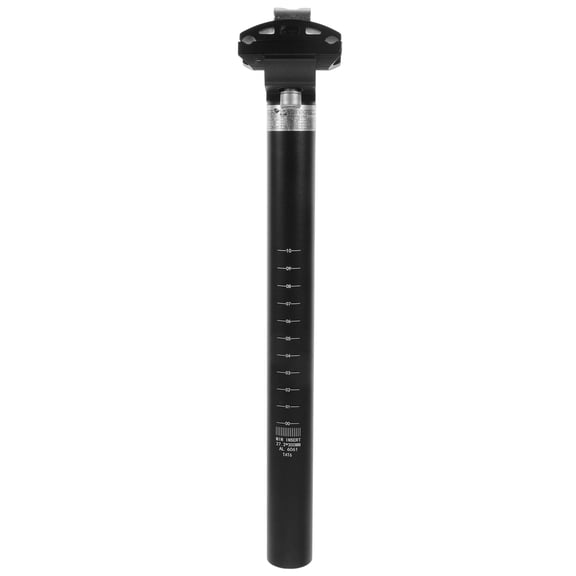 Worgeous Bike Seat Post Aluminium Alloy Replacement for Most Bikes with Anodized Finish Black 27.2mm x 30cm