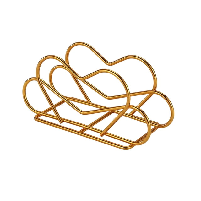 Herramientas y mejoras para el hogar Estante para pañuelos de papel para mesa de comedor Estante vertical para guardar servilletas de hotel Estante para pañuelos de papel de hierro forjado para cafete