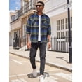 thumbnail image 4 of COOFANDY Men's Flannel Plaid Shirts Long Sleeve Casual Button Down Shirt with Pockets, 4 of 6