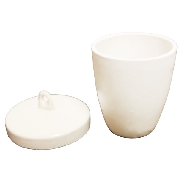 Crucibles with Lids, HighForm, 30ml, Porcelain.