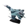 thumbnail image 4 of Esquirla 1/100 SU-27 Fighter Plane Model Gift Metal Plane Model for Bedroom Shelf Bar black base, 4 of 8