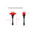 thumbnail image 2 of Set of 4 ISA Red Ignition Coils and Spark Plugs Compatible with 2005-2017 Nissan Frontier 2.5L Replacement for UF509, 2 of 3