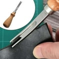 thumbnail image 4 of Herramienta biseladora para biselar bordes de cuero con mango de madera, para trabajos de bricolaje, de amplio uso, hecha de 6 mm, 4 of 9