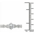 thumbnail image 4 of 1-1/4 Carat T.W. Diamond Criss-Cross Shank Classic 14kt White Gold Engagement Ring, 4 of 5