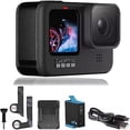thumbnail image 1 of GoPro HERO9 Black - Embalaje E-Commerce - Cámara Acción Resistente al Agua, Pantalla LCD Frontal y Trasera Táctil, Vídeo 5K Ultra HD, Fotos 20 MP, Transmisión en Vivo 1080p, Cámara Web, Estabilización, 1 of 7