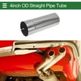 thumbnail image 2 of Tubo recto OD 4.25" T304 para silenciador de automóvil, tubería de 12" de longitud, expandido en un extremo cortado, pulido de superficie, tono plateado, 2 of 7
