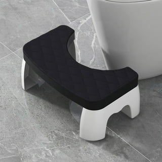 Tabouret De Salle De Bain Bolmen Antidérapant 44 X 35 X 25 Cm - Noir - Enfants Et Adultes