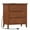 Caramel, variant on IKENO White Nightstand with 3 Drawers and Charging Station, Solid Wood Nightstand Organizer for Bedroom