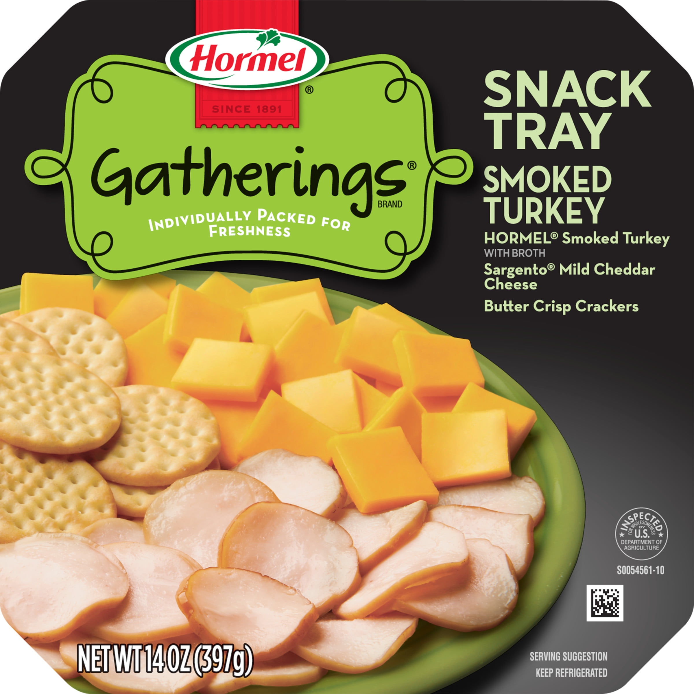 HORMEL GATHERINGS Snack Tray Turkey and Cheese 14 oz