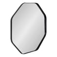 thumbnail image 1 of Kate and Laurel Rollo Octagon Framed Wall Mirror, Black 24x24, 1 of 8