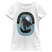 Girl's Star Wars: The Mandalorian Legendary Warrior Graphic Tee White Large