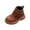Brown, variant on Toddler/Little Kid Girl's Sofia Sweet Short Ankle Boots Bowknot Side Zipper Dress Booties Womens Fall Shoes