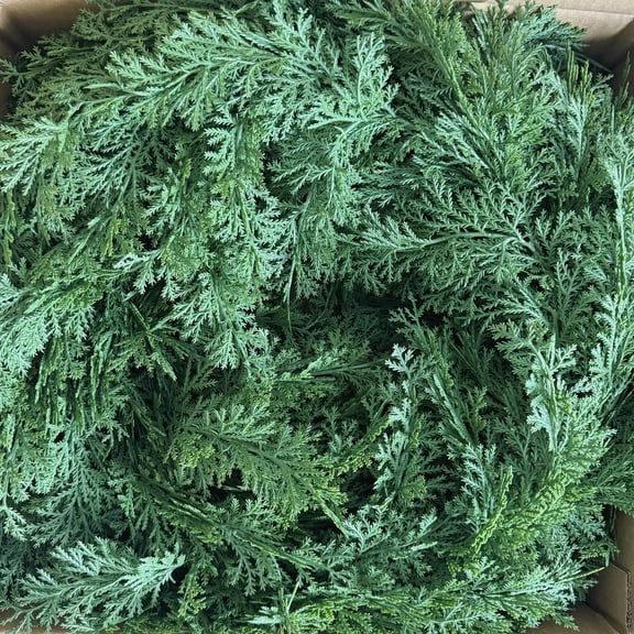 5.94 FT Christmas Seasonal Vines Garlands, Artificial Christmas Garlands with 112 Branches Norfolk Pine Needle Cypress Decorations, Garlands for Holiday Winter Indoor Outdoor Decor Home Decor