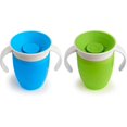 thumbnail image 2 of Miracle 360 Cup, Baby And Sippy Cup, Ideal Sippy, Water And Weaning Cup 6+ To 12 Months, 7 Oz/207 Ml, 2 Pack, Green & Blue, 2 of 5