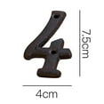 thumbnail image 1 of Wrought Iron Decorations Creative DIY House Number Casts Iron Metal Numbers, 1 of 2