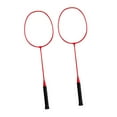 thumbnail image 3 of jinwen Badminton Rackets 2Pcs Badminton Equipment for Beach Indoor Outdoor Backyard Red, 3 of 8
