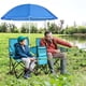 thumbnail image 2 of Costway Silla de Camping con Sombrilla Portátil y Plegable Doble Silla Taburete Tejido Oxford Mini Mesa Posavasos para Exterior Picnic Patio, 2 of 8
