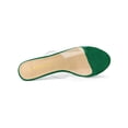 thumbnail image 4 of BLISSFUL STEP Women's Clear Strap Stiletto Heels Sandals Emerald Green 9, 4 of 7