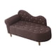thumbnail image 2 of Sofá cama perfecl de esponja de tela 47x20x21 pulgadas pies de madera Café oscuro, 2 of 8