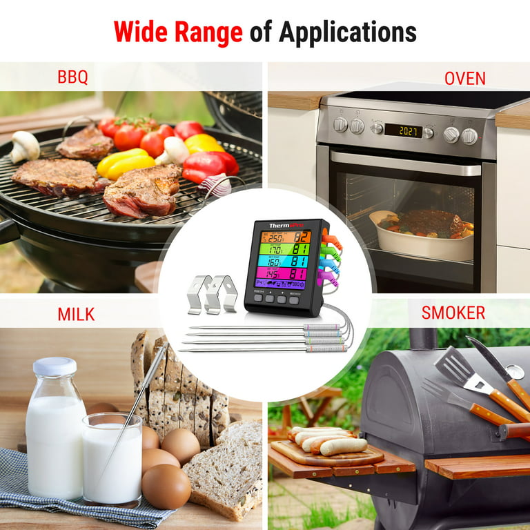 Kitchen Oven Thermometer Wireless Smart BBQ Meat Food Cooking Steak Thermometer  Bluetooth Outdoor Barbecue Gifts - AliExpress