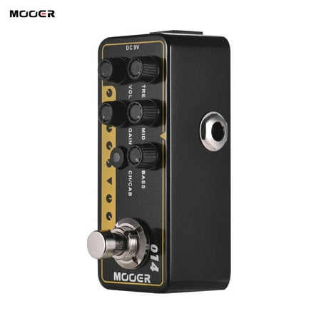 Mooer MICRO PREAMP Series 014 Taxidea Taxus Modern-day Classic Digital Preamp Preamplifier Guitar Effect Pedal Dual Channels 3-Band EQ with True