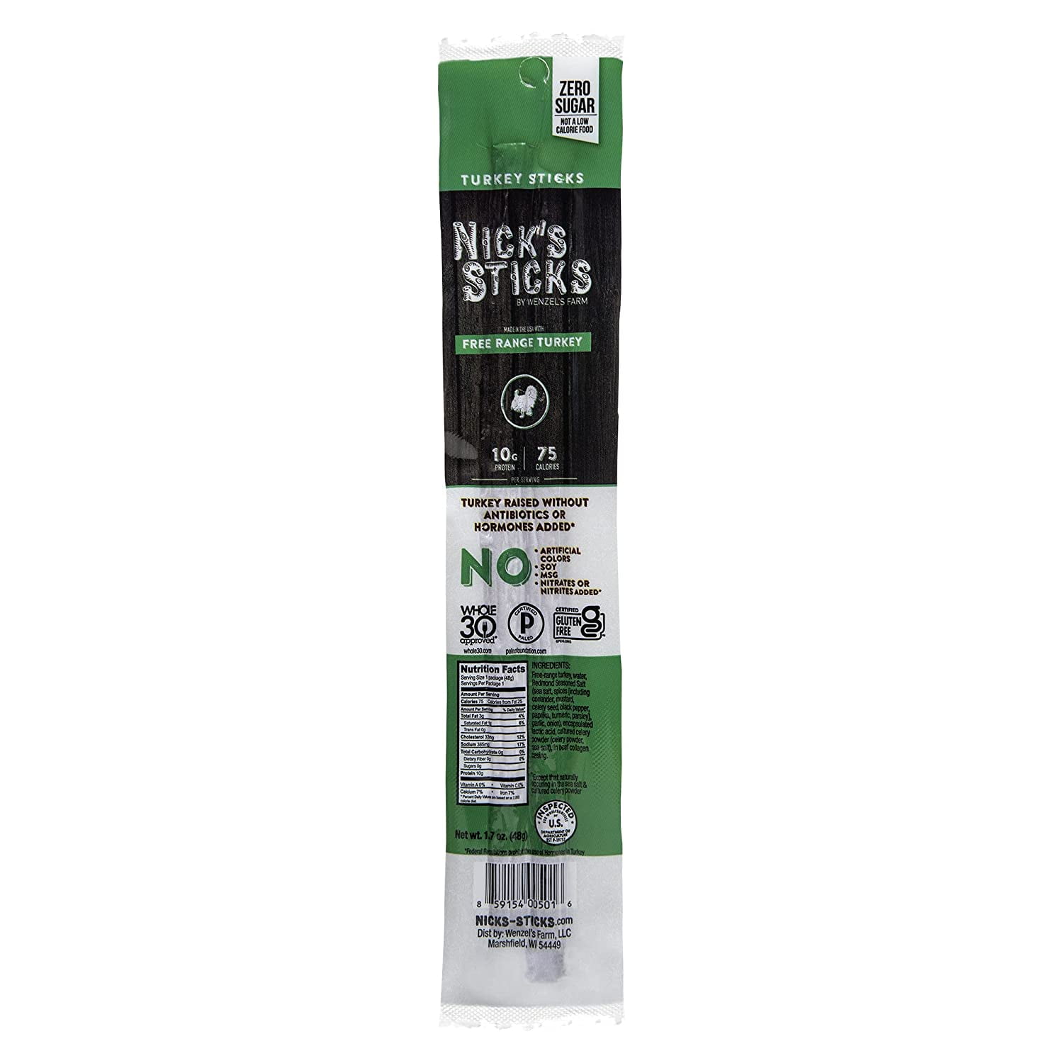 Nick's Sticks | 100% Grass-Fed Beef, Free Range Turkey Stick, Variety Pack | Made in the USA | Gluten Free | 3 Original Beef, 3 Original Turkey, 3 Spicy Beef, 3 Spicy Turkey